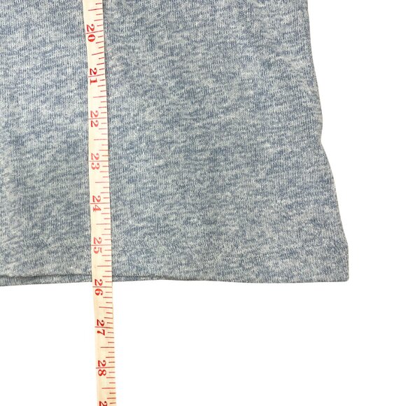Old Navy Men's Soft Knit Sweater Tee Size S Heather Blue Gray Cozy Crewneck - Picture 7 of 10